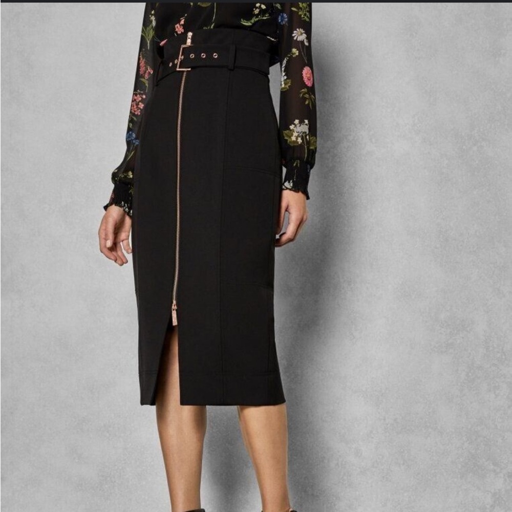 Ted Baker Kaara Zip-Front Pencil Skirt